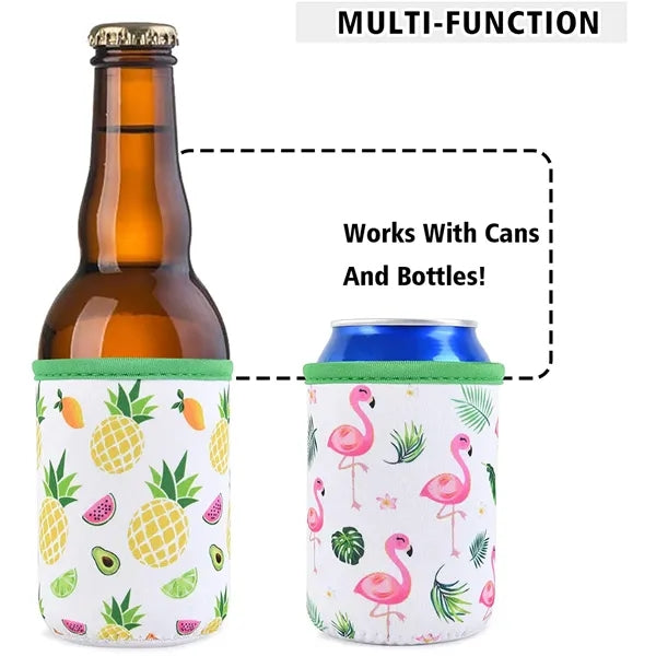 12oz Full Color Sublimation Can Cooler Sleeves w/1 Seam