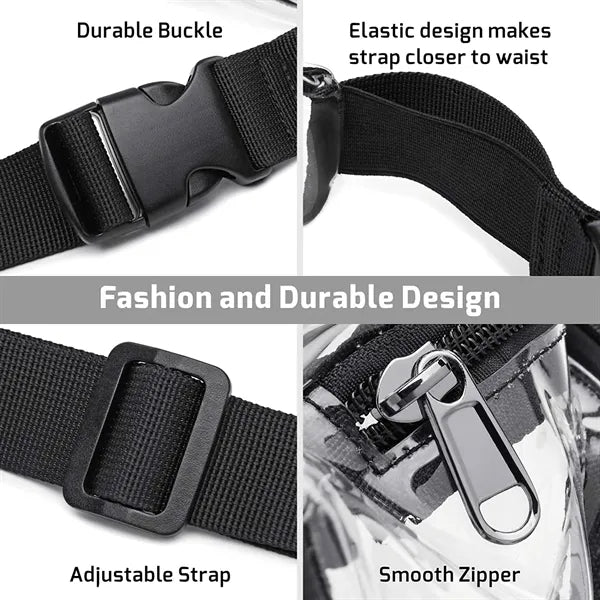 Waterproof Clear Fanny Pack Waist Belt Bag