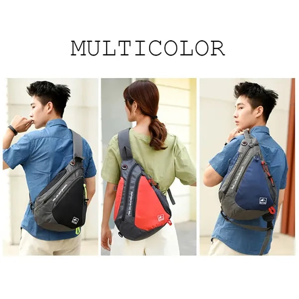 Sling Chest Shoulder Backpack Crossbody Bag w/USB Port