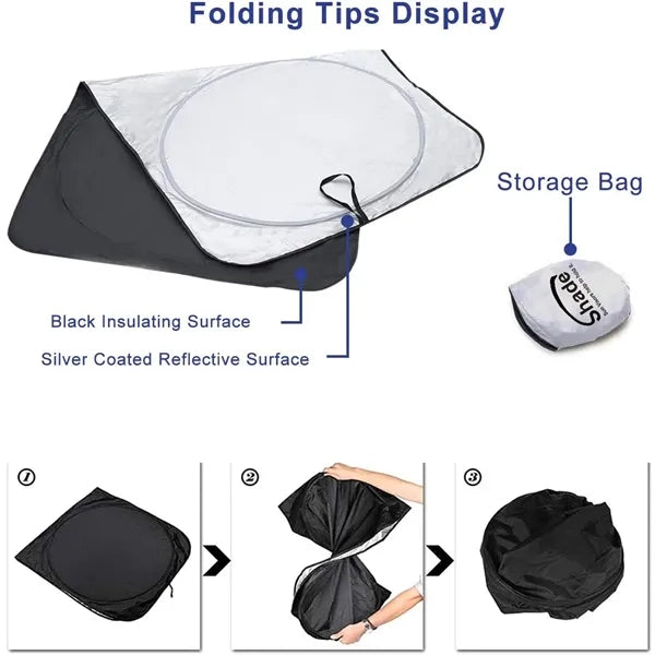 Universal Car Windshield to Keep Vehicle Cool--59"x27.5"