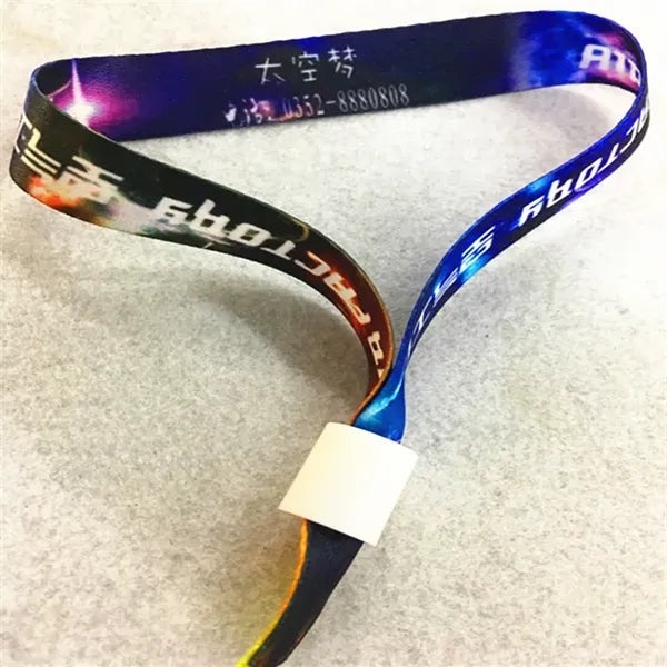 Sublimated Fabric Wristband Lanyard--13"X0.59"