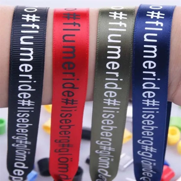 Sublimated Fabric Wristband Lanyard--13"X0.59"