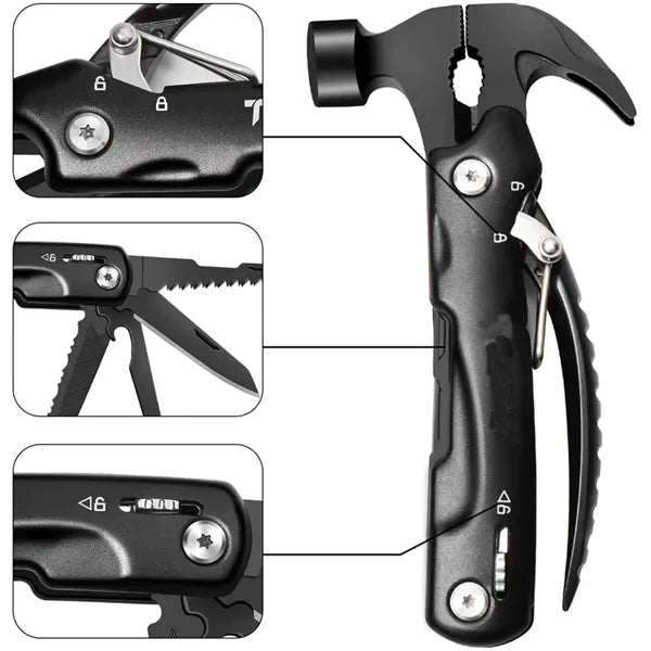 12 in 1 Multi Hammer Multitool for Emergency Survival