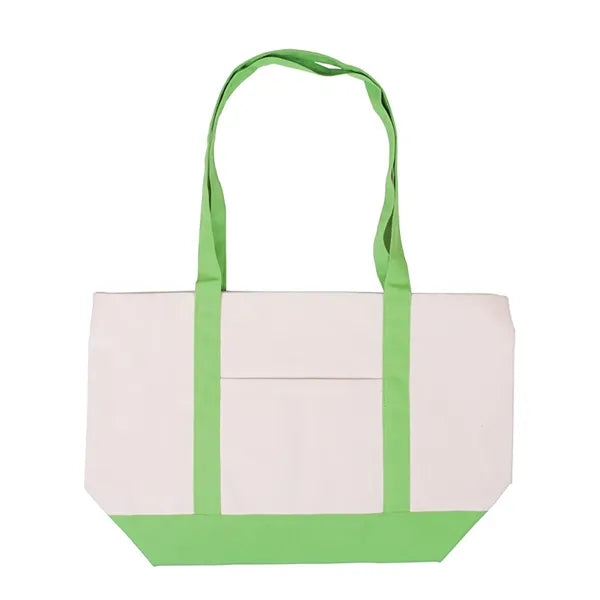 Open Top Heavy Duty Deluxe Tote Bag with Outer Pocket