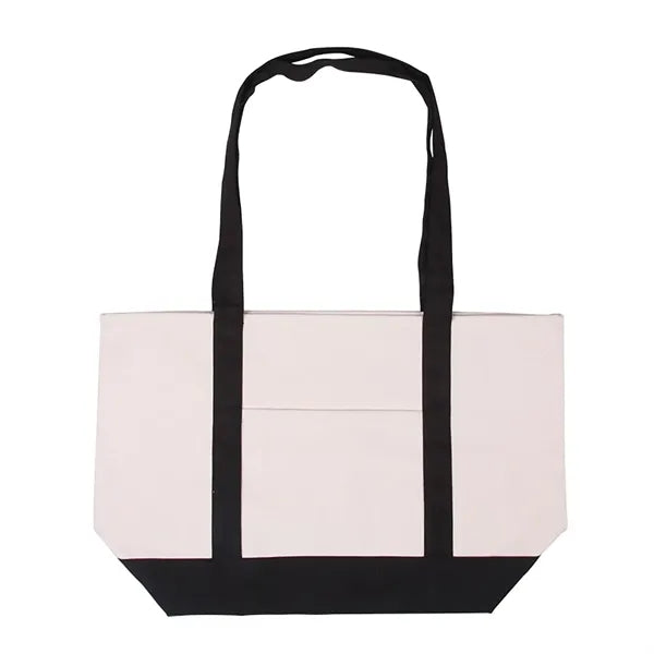Open Top Heavy Duty Deluxe Tote Bag with Outer Pocket