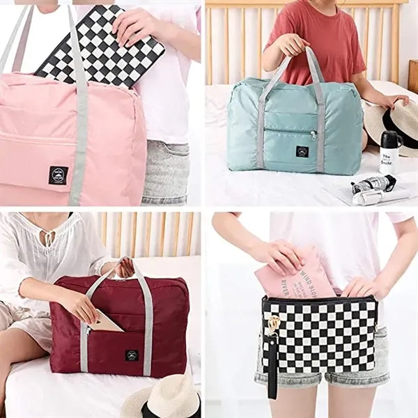 Foldable Travel Duffel Tote Bag Carry on Luggage