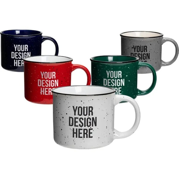 15Oz Speckled Classic Ceramic Campfire Coffee Mugs