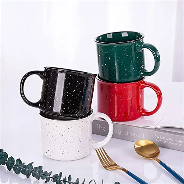 15Oz Speckled Classic Ceramic Campfire Coffee Mugs