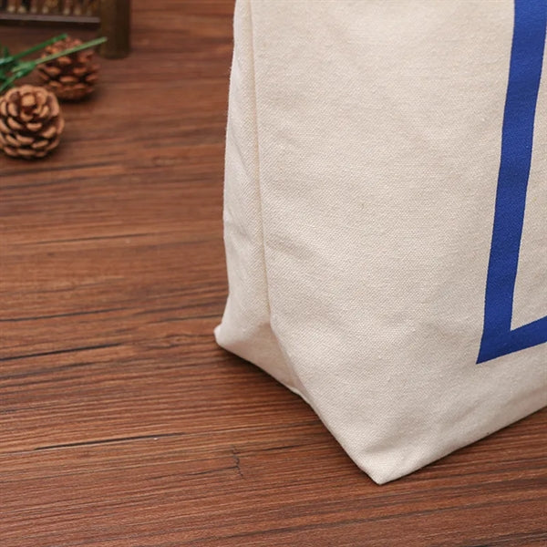 12OZ Cotton Canvas tote Bag w/Bottom Side--16"x14"x6"
