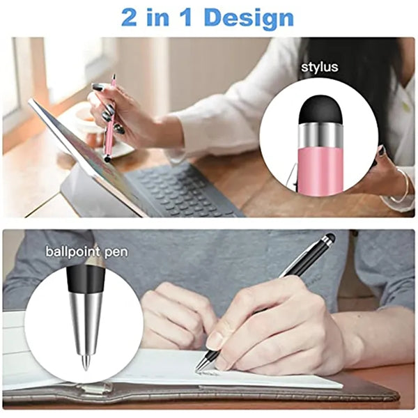 Universal 2 in 1 Stylus Ballpoint Pen for Touch Screens