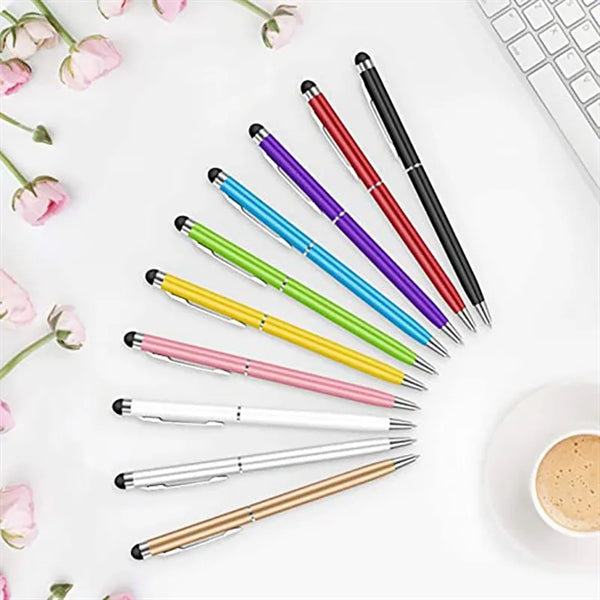 Universal 2 in 1 Stylus Ballpoint Pen for Touch Screens