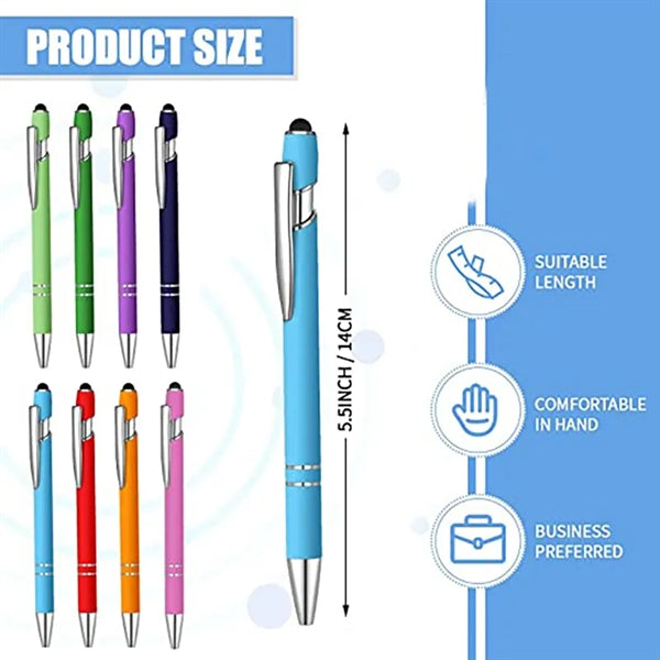 Universal 2 in 1 Ballpoint Pen w/Stylus Tip