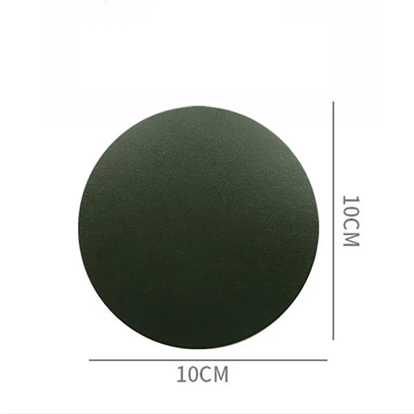 PU Leather Round Cup Coasters