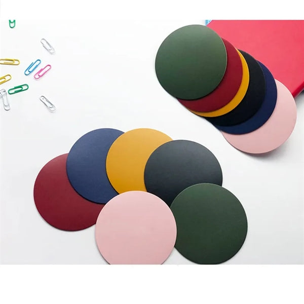 PU Leather Round Cup Coasters