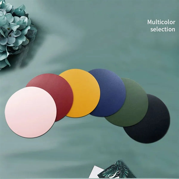 PU Leather Round Cup Coasters