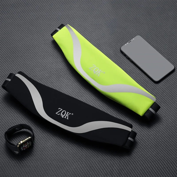 Neoprene Outdoor Sports Running Waist Bag w/Seflective Strip