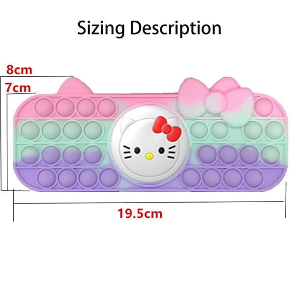 Silicone Popper Fidget Pencil Case for Girls