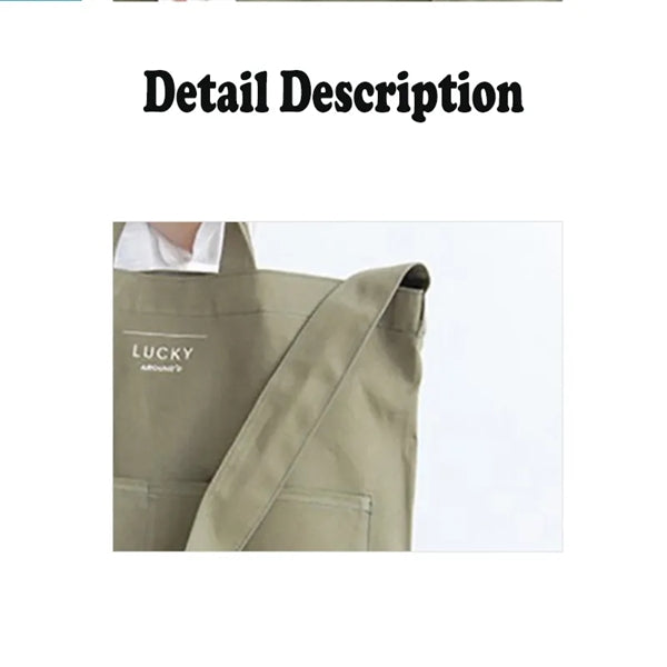 2 in 1 Cotton Canvas Tote Bag