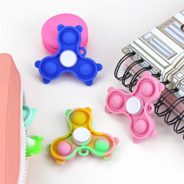Popper Fidget Finger Spinner keychain