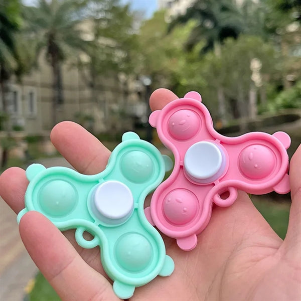 Popper Fidget Finger Spinner keychain