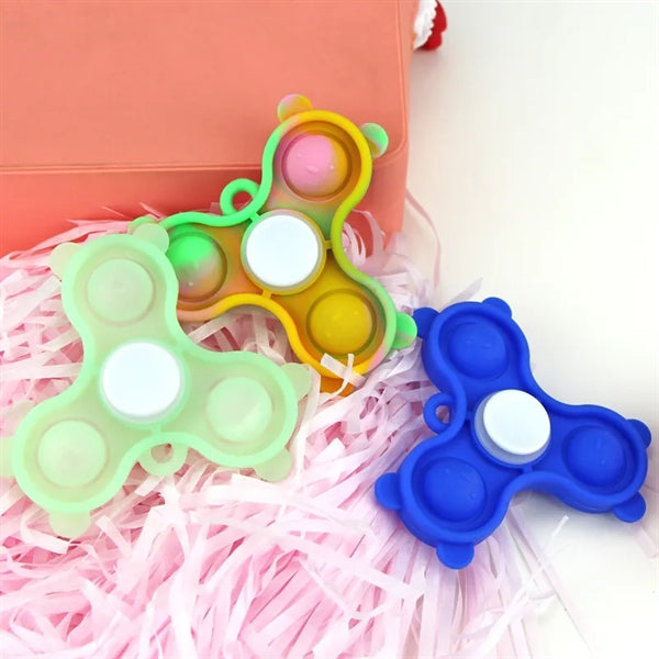 Popper Fidget Finger Spinner keychain