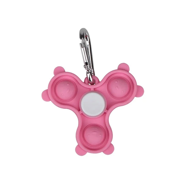 Popper Fidget Finger Spinner keychain