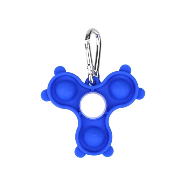 Popper Fidget Finger Spinner keychain