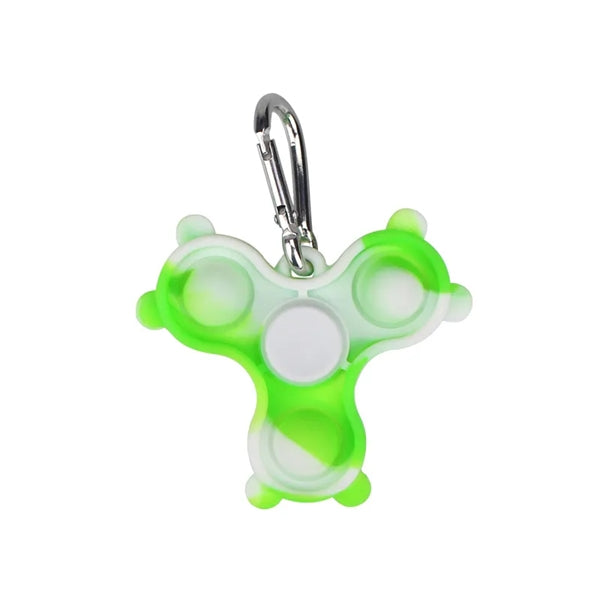 Popper Fidget Finger Spinner keychain