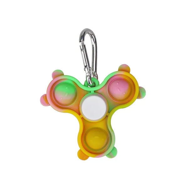 Popper Fidget Finger Spinner keychain