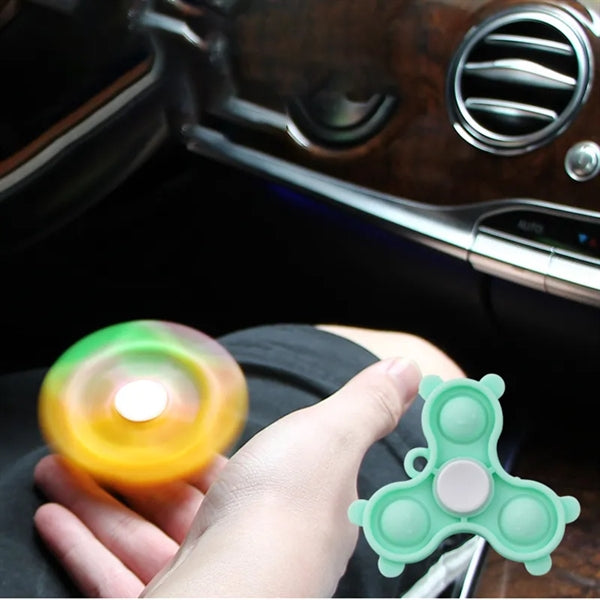 Popper Fidget Finger Spinner keychain