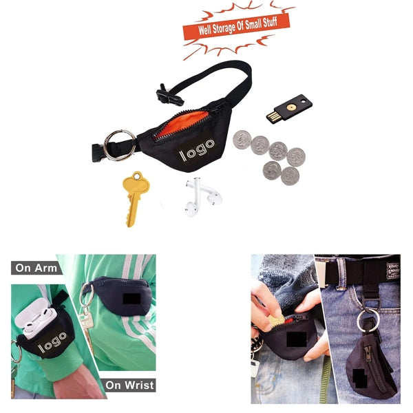 Mini Wrist Keychain Coin Pouch