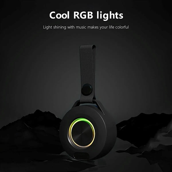 Portable Waterproof Bluetooth Speaker With Colored Light