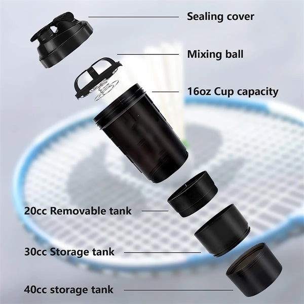Gym Sport Protein Mixer Shaker Bottle