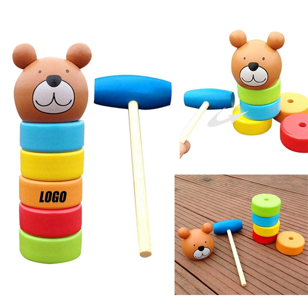2-IN-1 Wooden Kids Toy Piling Ring