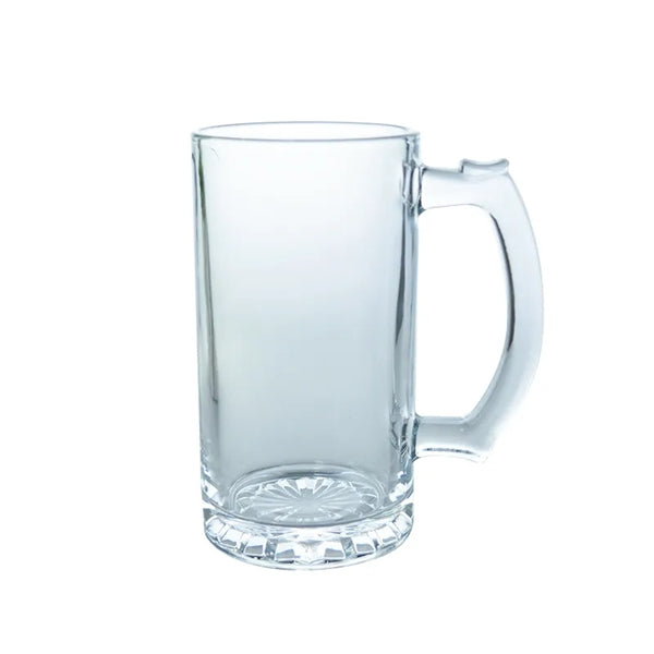16 Oz Glass Draft Beer Mug With Handle