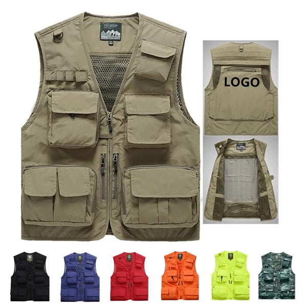 Casual Outdoor Work Safari Fishing Photo Vest