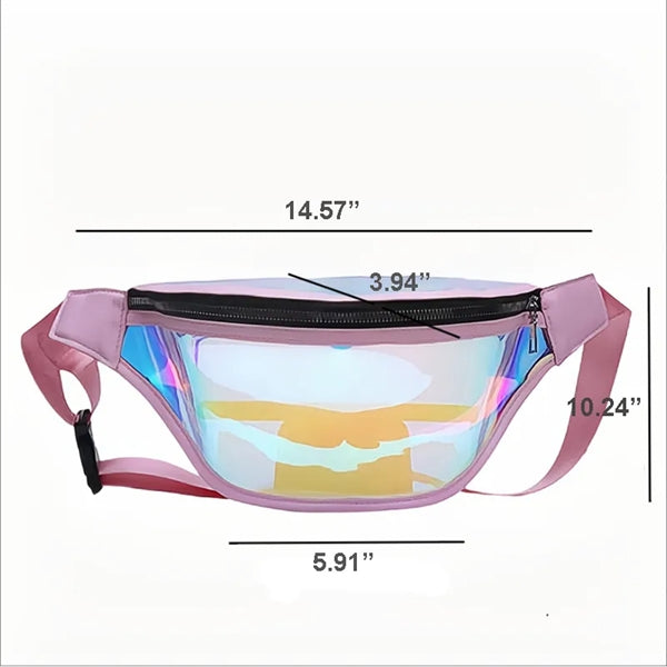 Clear Fanny Pack Transparent Waterproof Crossbody Waist Bag