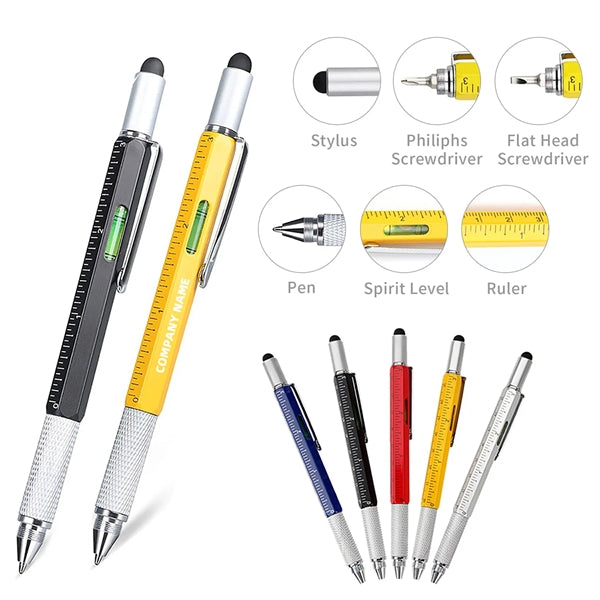 6 in 1 Multi Function Tool Pen
