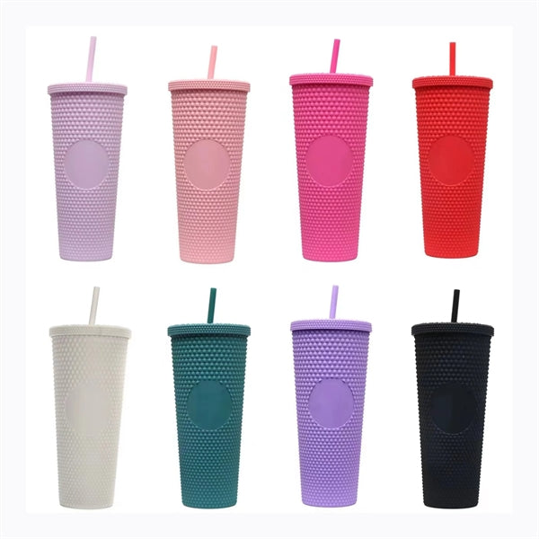 24oz Double Wall Plastic Tumbler
