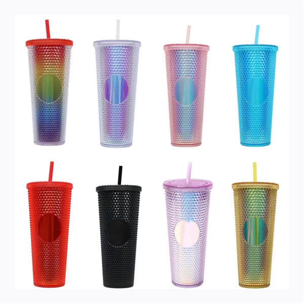 24oz Double Wall Plastic Tumbler