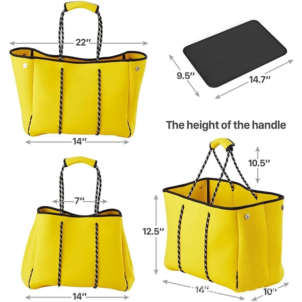 Waterproof Neoprene Shoulder Beach Tote Bag