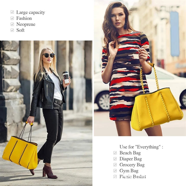 Waterproof Neoprene Shoulder Beach Tote Bag
