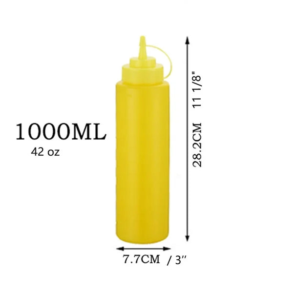 42 OZ Extra large capacity Condiment Squeeze Bottles