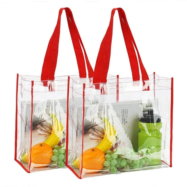 Clear PVC Transparent Stadium Approved Tote Bag