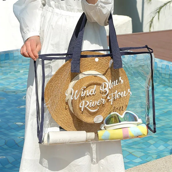 Clear Beach PVC Transparent Tote Bag
