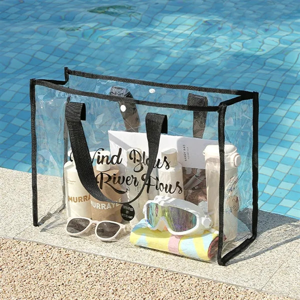 Clear Beach PVC Transparent Tote Bag