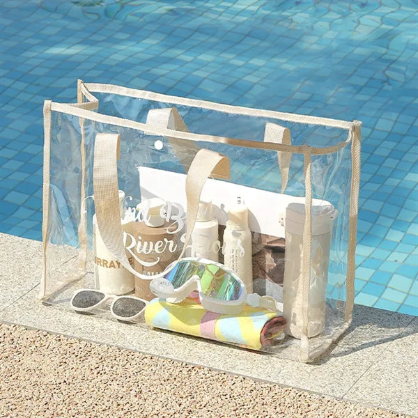 Clear Beach PVC Transparent Tote Bag