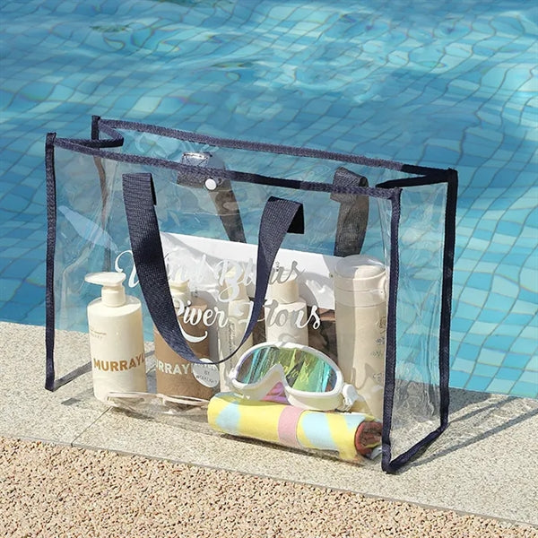 Clear Beach PVC Transparent Tote Bag