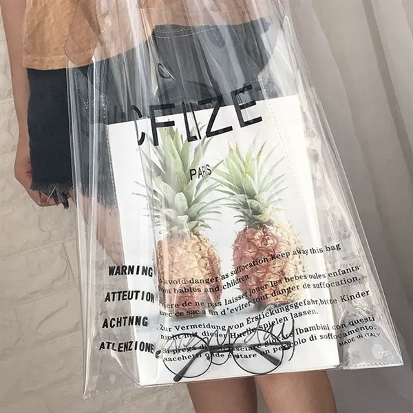 Waterproof PVC Clear Shopping Bag