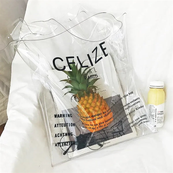 Waterproof PVC Clear Shopping Bag
